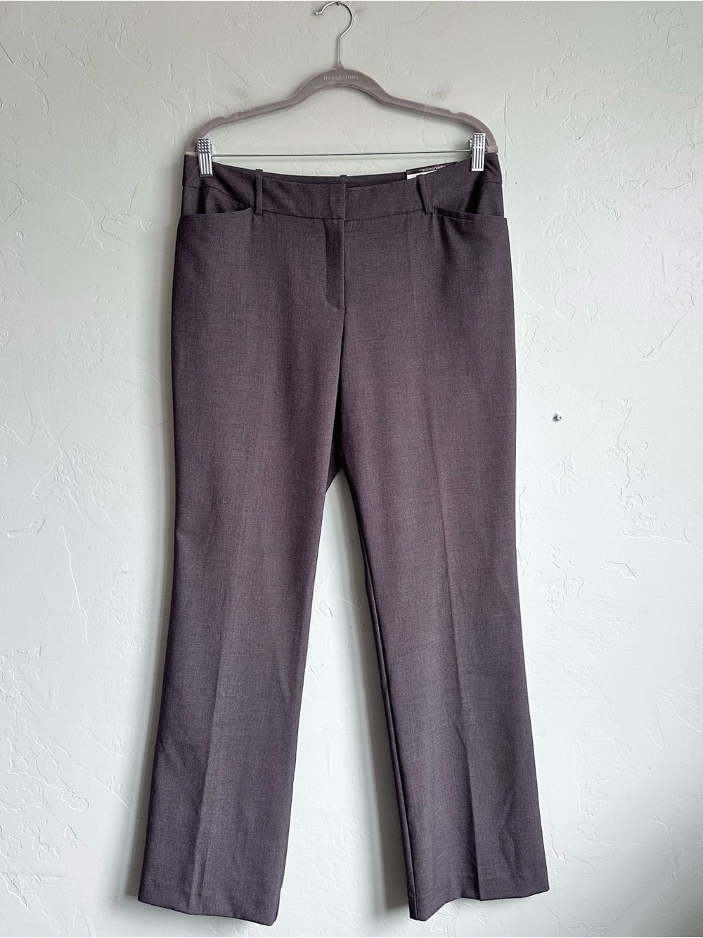 NWT Worthington Gray Perfect Trouser Dress Pants Women's Size 12 Business Office